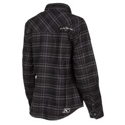 Klim Women's Upland Flannel Shirt -Motorcycle Equipment 3681 000 Black 20 20Asphalt 02