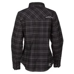 Klim Women's Upland Flannel Shirt -Motorcycle Equipment 3681 000 Black 20 20Asphalt 04