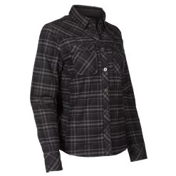 Klim Women's Upland Flannel Shirt -Motorcycle Equipment 3681 000 Black 20 20Asphalt 05