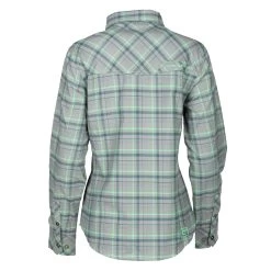 Klim Women's Upland Flannel Shirt -Motorcycle Equipment 3681 000 Monument 20Gray 20 20Wintermint 04