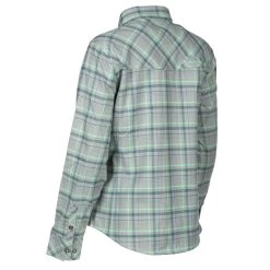 Klim Women's Upland Flannel Shirt -Motorcycle Equipment 3681 000 Monument 20Gray 20 20Wintermint 06
