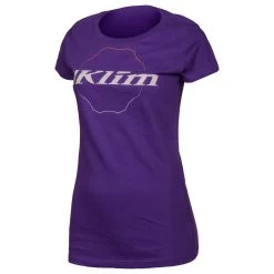 Klim Women's Excel Short Sleeve Tees -Motorcycle Equipment 3779 001 Purple Gray 01