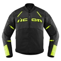 Icon Contra2 Leather Jackets 6 Icon Contra2 Leather Jackets -Motorcycle Equipment Contra2LeatherJacketHi VisYellowFront fd3ea7e1 ca51 42a7 8f5c ed38b3a9ca42