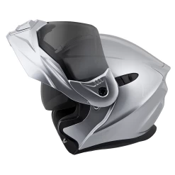 Scorpion EXO-AT950 Solid Helmets - Dot 20 Scorpion EXO-AT950 Solid Helmets - Dot -Motorcycle Equipment EXO AT950 Hypersilver left standard open