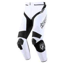 Icon Hypersport 2 Prime Pants -Motorcycle Equipment HypersportPrimePantWhiteFront