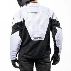 Icon Mesh AF Jackets -Motorcycle Equipment MeshAFJacket White Back