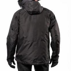 Icon PDX3 Rain Jackets -Motorcycle Equipment PDX3Jacket Black Back