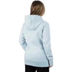 Throttle Women's Hoodie -Motorcycle Equipment Throttle Hoodie W IceGreyHeather 222210 4307 back