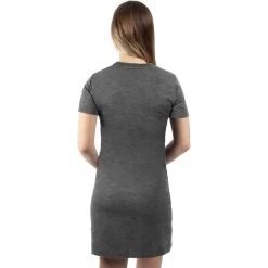 Track Tech Women's T-shirt Dress -Motorcycle Equipment TrackTech Dress W CharcoalHeatherSeafoam 2222150659 back