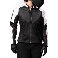 Icon Mesh AF Women's Jacket -Motorcycle Equipment WmnsMeshAfWhiteFront