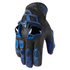 Icon Hypersport Short Gloves -Motorcycle Equipment icon hypersport short gloves mens motorcycle gloves icon blue s 375487
