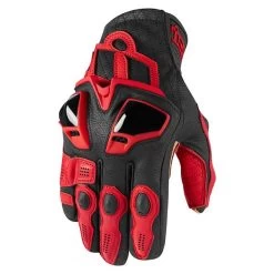 Icon Hypersport Short Gloves -Motorcycle Equipment icon hypersport short gloves mens motorcycle gloves icon red s 401738