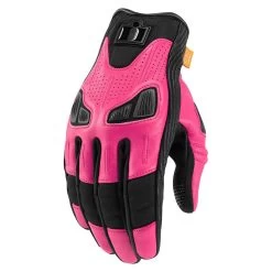 Icon Automag Women's Gloves -Motorcycle Equipment icon womens automag gloves womens motorcycle gloves icon pink xs 741509